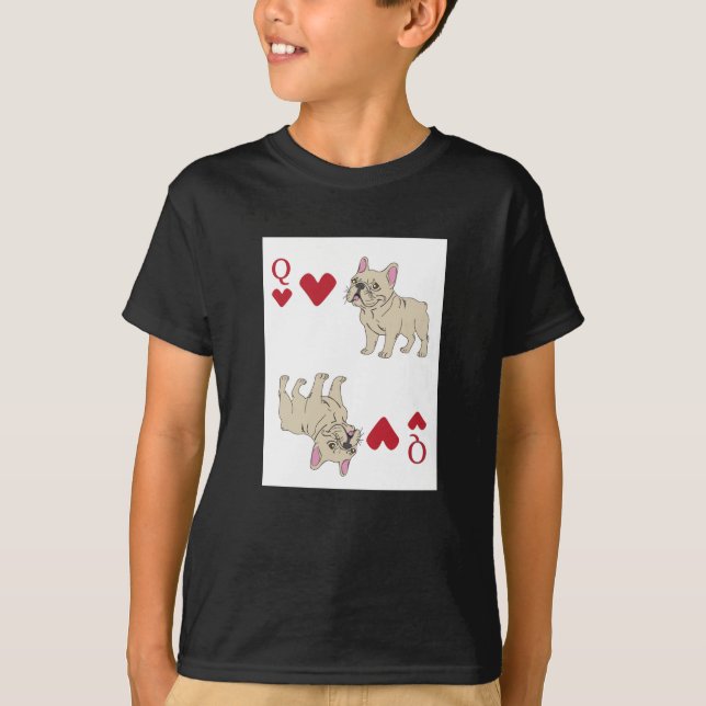 Queen of hearts, dog T-Shirt (Front)