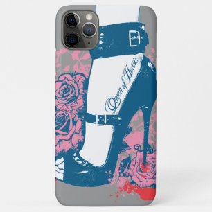 Queen of hearts edgy shoe design Case-Mate iPhone case