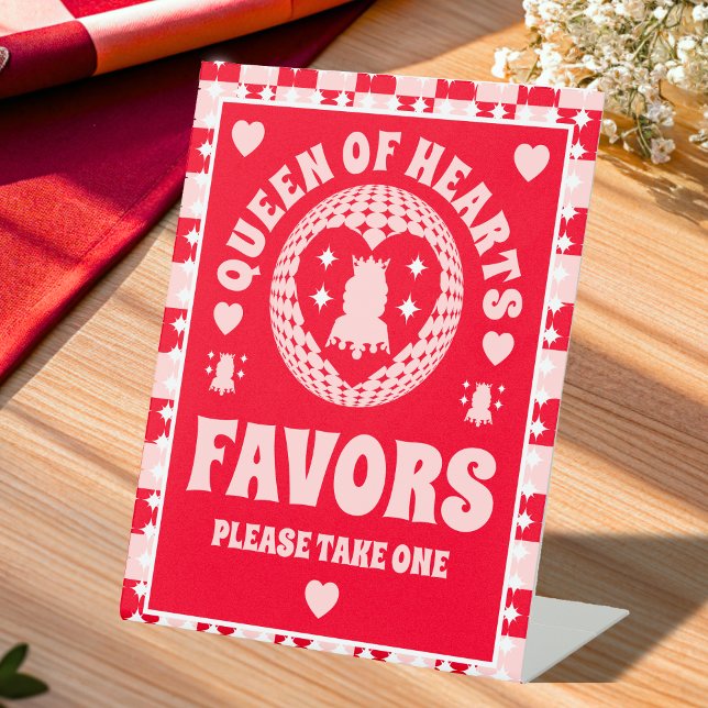 Queen Of Hearts Favours Bridal Shower Sign (Creator Uploaded)