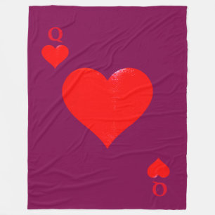 QUEEN OF HEARTS FLEECE BLANKET