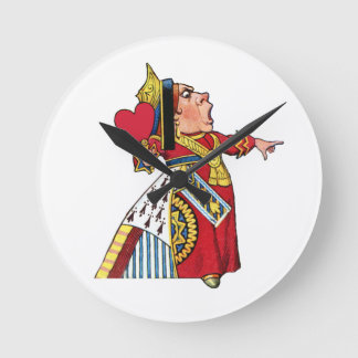 Queen of Hearts from Alice in Wonderland Round Clock
