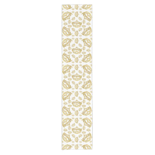 Queen of Hearts gold crown tiara table runner