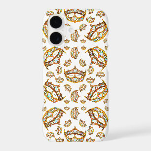 Queen of Hearts gold crowns and tiaras iphone case