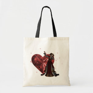 Queen Of Hearts & Heart Jewel - Red & Colour Tote Bag