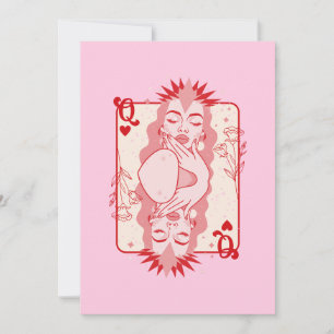 Queen of Hearts  Holiday Card