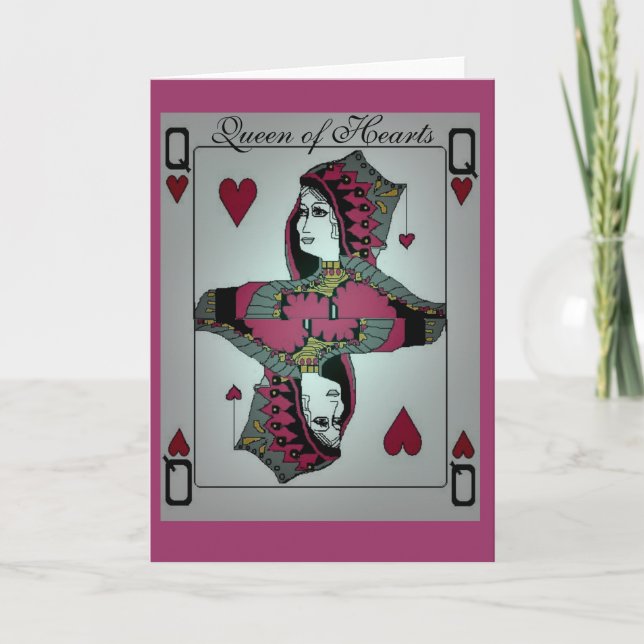 Queen of Hearts Holiday Card (Front)