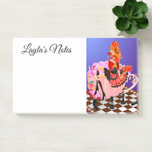 Queen of hearts in teacup Wonderland  Post-it Notes