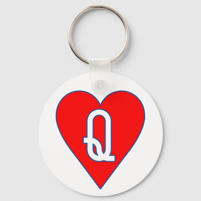 Queen of Hearts Keychain (Front)