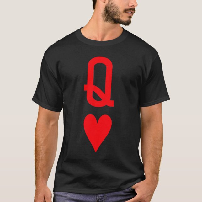 Queen Of Hearts King Of Heart Couple Matching Wome T-Shirt (Front)