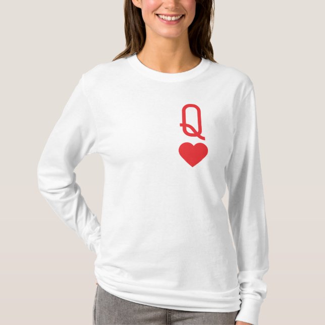 Queen of Hearts Longsleeves T-Shirt (Front)