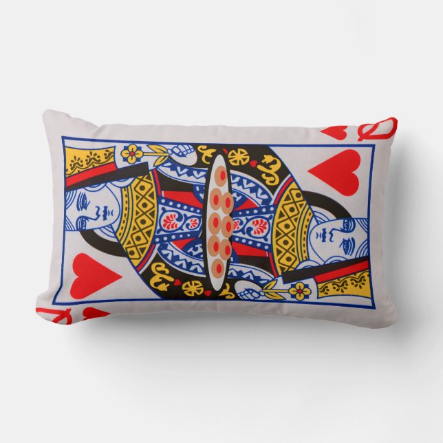 Queen of Hearts Lumbar Cushion (Front)