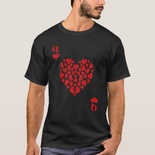 Queen Of Hearts Matching Couple Saint Valentine's  T-Shirt