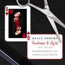 Queen of Hearts Modern Feminine Photo Hairdresser