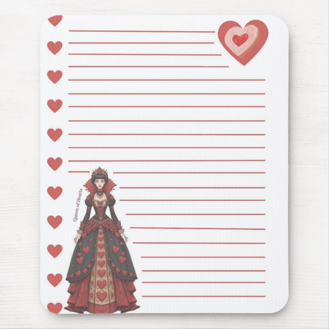 Queen of Hearts Mouse Pad (Front)