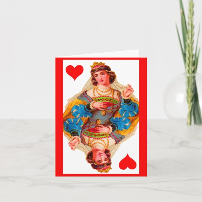 Queen of Hearts Note Card (Front)