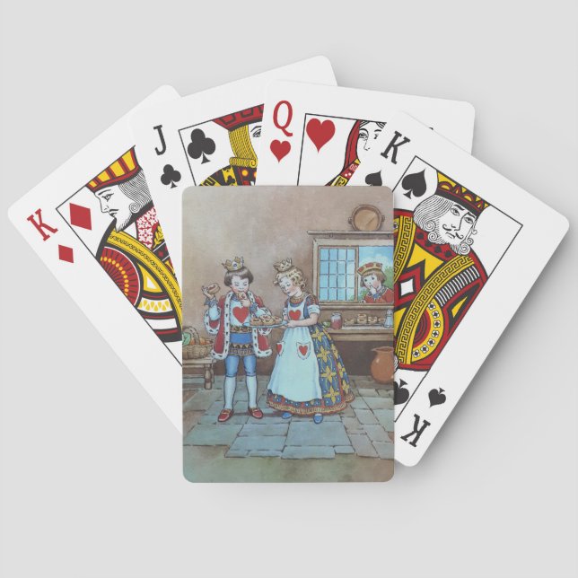 Queen of Hearts Nursery rhyme Illustration  Playing Cards (Back)