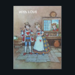 Queen of Hearts Nursery rhyme Postcard<br><div class="desc">Queen of Hearts Nursery rhyme
Retro Illustration art</div>