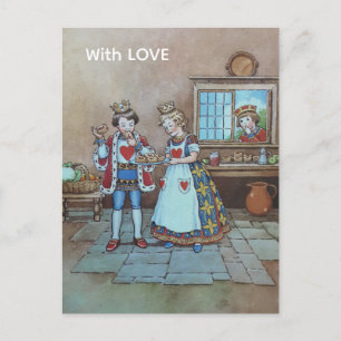 Queen of Hearts Nursery rhyme Postcard