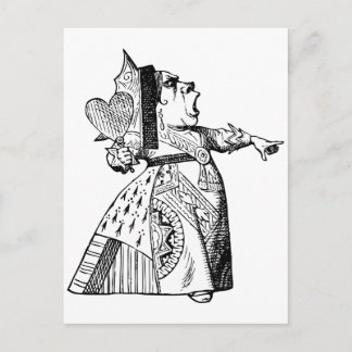 Queen of Hearts - Off with her head! Postcard