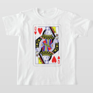 Queen of Hearts Oversized Graphic, Playing Cards T-Shirt