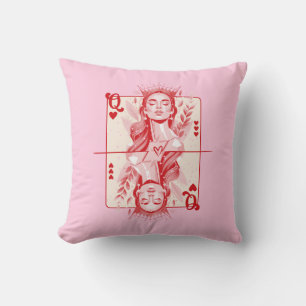 Queen of Hearts Preppy Art Cushion