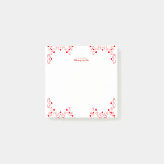 Queen of Hearts - Red Post-it Notes
