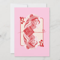 Queen of Hearts Red Preppy Art