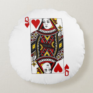 Queen of Hearts Round Cushion