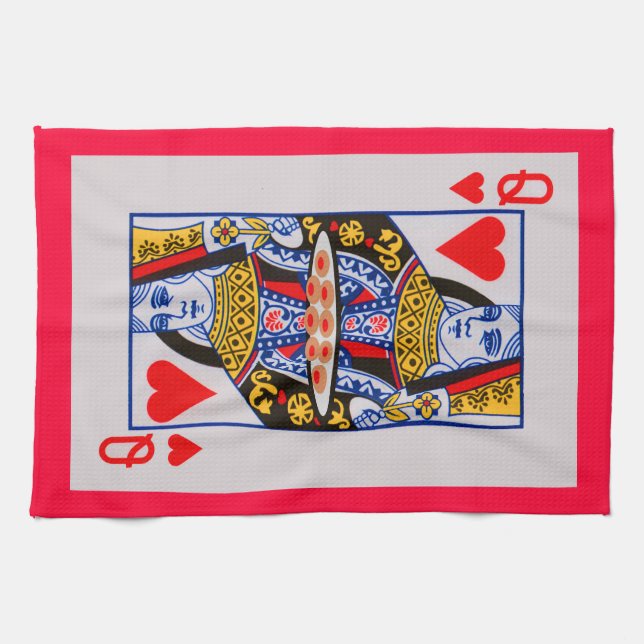 Queen of Hearts Tea Towel (Horizontal)