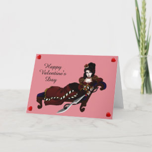 Queen of Hearts Valentine Greeting Card
