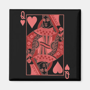 Queen Of Hearts Valentines Day Cool V-day Couple M Magnet