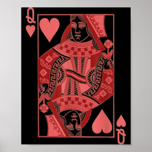 Queen Of Hearts Valentines Day Cool V-day Couple M Poster