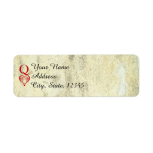 Queen of Hearts Wedding Return Address