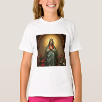 Queen of Heaven Catholic Girl's Tee Shirt