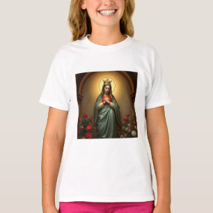 Queen of Heaven Catholic Girl's Tee Shirt