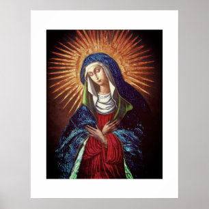 Queen of Heaven Original Painting restored Poster