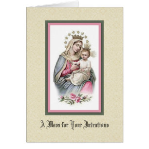 Queen of Heaven Virgin Mary Jesus Mass Offering