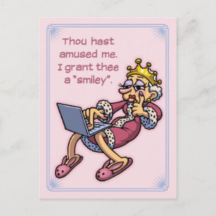 Queen of Likes Postcard