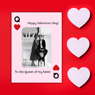 Queen of my Heart Valentine's Day Photo Holiday Card