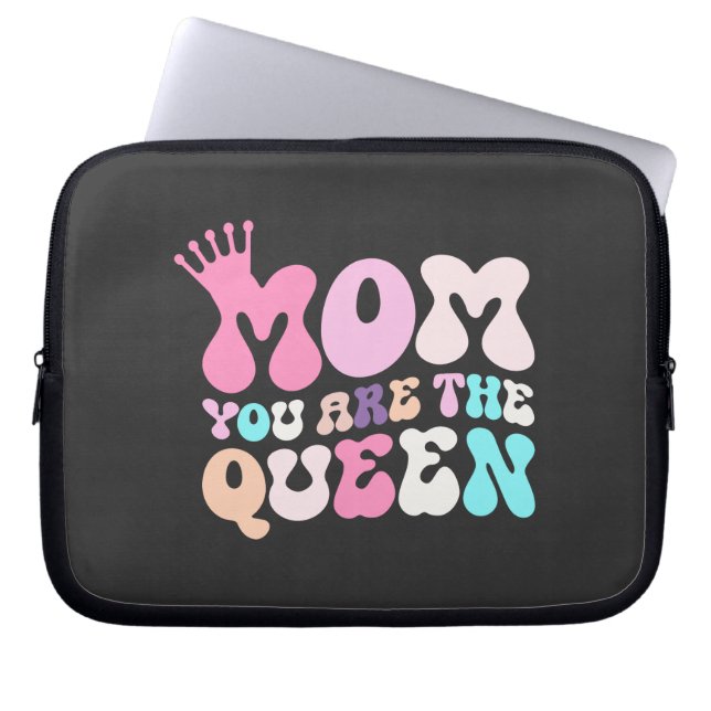 Queen of Our Hearts, Motherhood Gift, Mother's day Laptop Sleeve (Front)