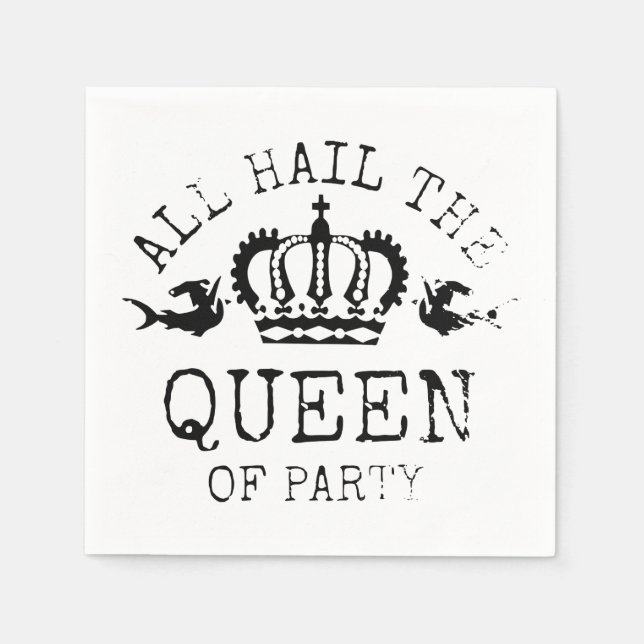 Queen of Party Napkin (Front)
