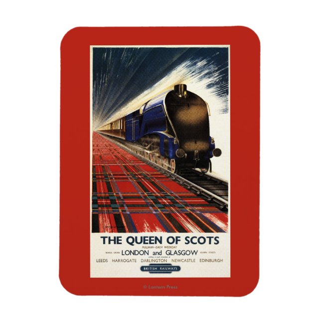Queen of Scots Pullman Train Magnet (Vertical)