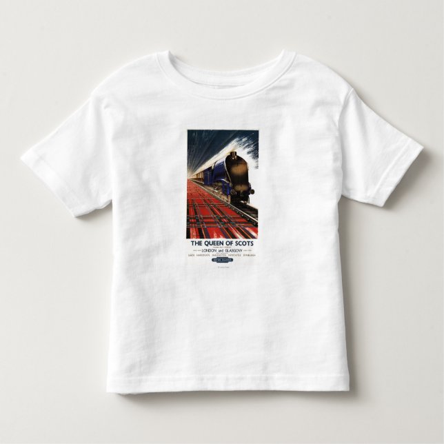 Queen of Scots Pullman Train Toddler T-Shirt (Front)
