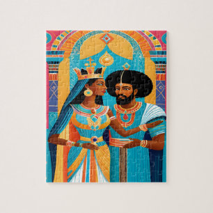 Queen of Sheba and King Solomon Art Puzzle