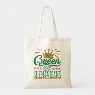 Queen of Shenanigans St. Patrick's Day Tote Bag