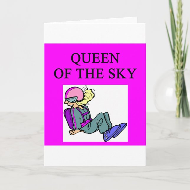 queen of skydiving sky diver card (Front)