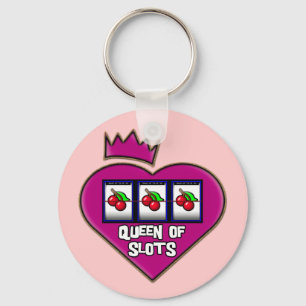 QUEEN OF SLOTS KEY RING