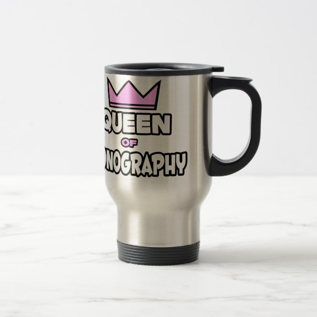 Queen of Sonography Travel Mug (Right)