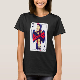 Queen Of Spade Costume Halloween Playing Cards T-Shirt