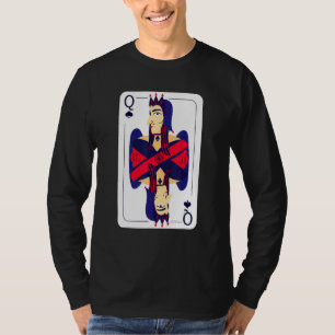 Queen Of Spade Costume Halloween Playing Cards T-Shirt